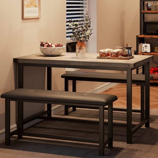 wietske-kitchen-table-set-with-2-benches-17-stories-bench-color-black-table-top-color-gray-1