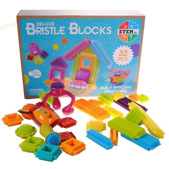 32pc-deluxe-bristle-blocks-interlocking-playset-build-amazing-creations-1