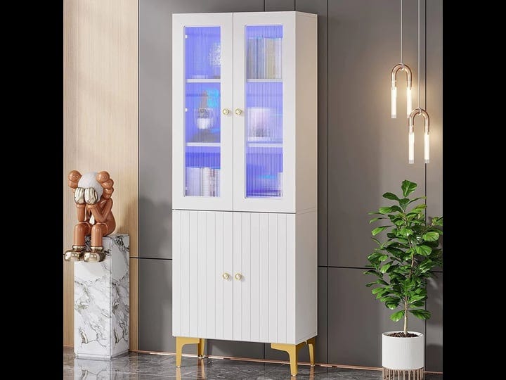 bookcase-with-led-light-white-bookshelf-storage-cabinet-with-acrylic-door-1