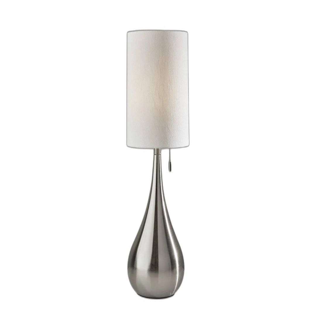 Elegant Grey Table Lamp by Orren Ellis - Steel Construction | Image