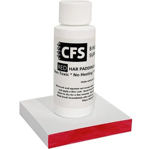 CFS Products Har Red Notepad Precision Padding Compound 2oz Bottle | Image