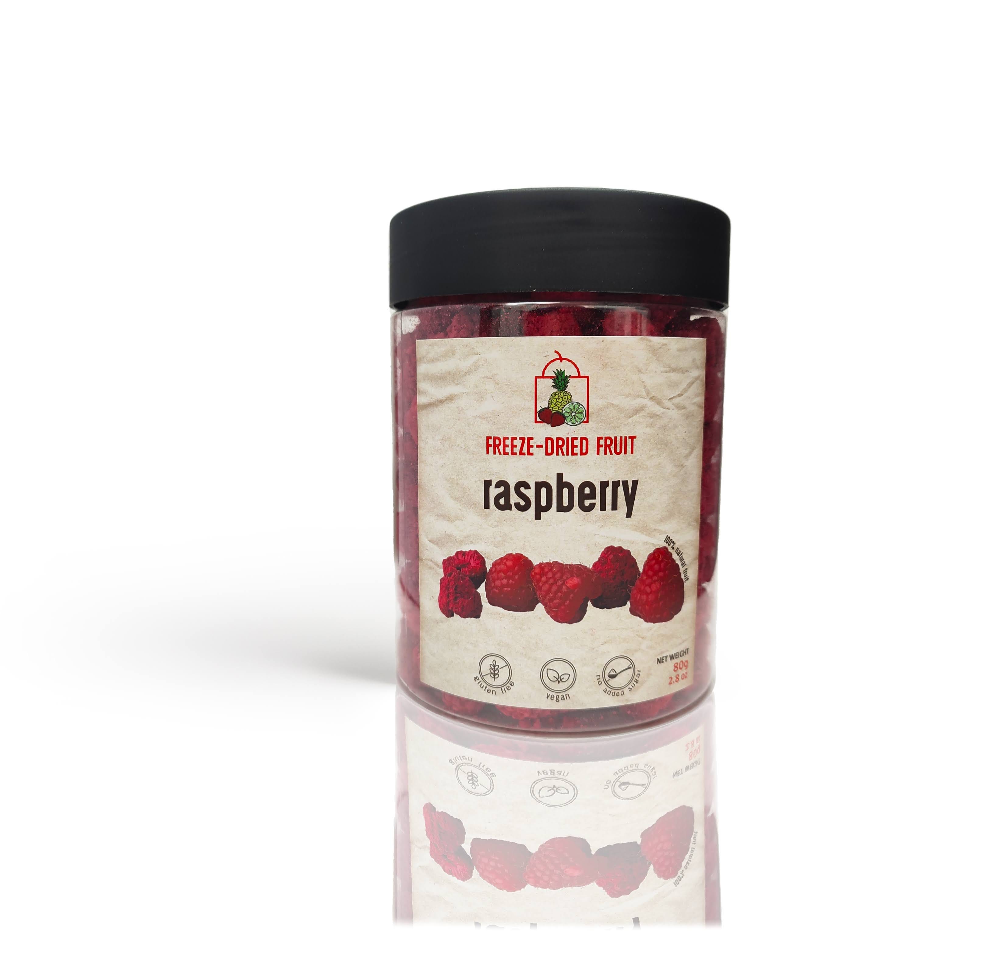 Bulk Jar Freeze Dried Raspberries - Snacking delights | Image