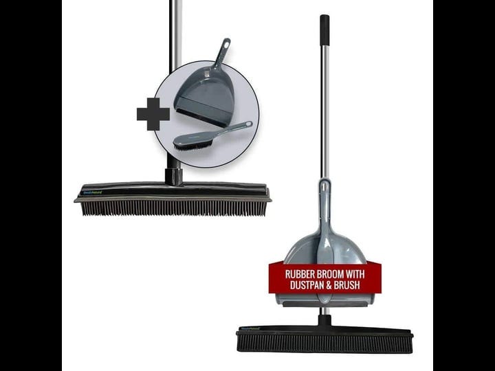 rubber-bristle-broom-and-rubber-squeegee-snap-on-dustpan-set-with-portable-push-broom-black-size-3xl-1