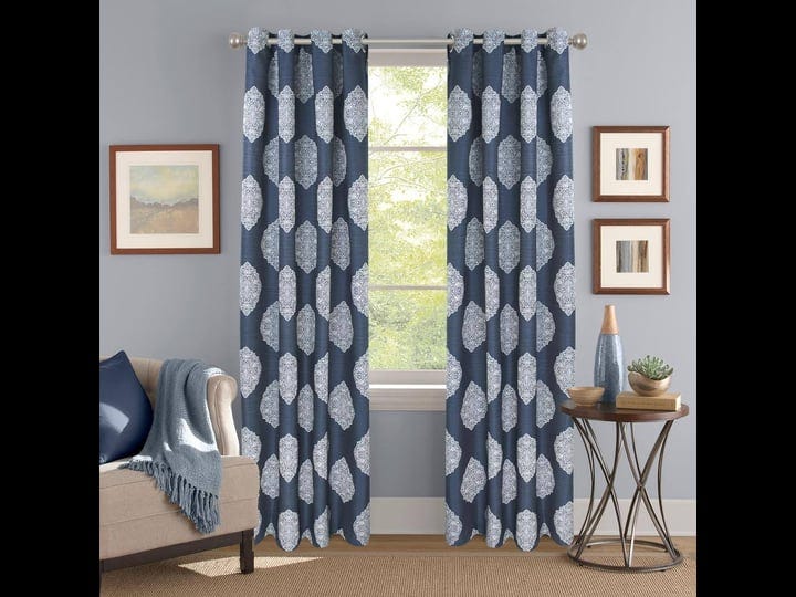 colordrift-leila-jacquard-navy-polyester-light-filtering-window-panel-52-in-w-x-84-in-l-blue-1