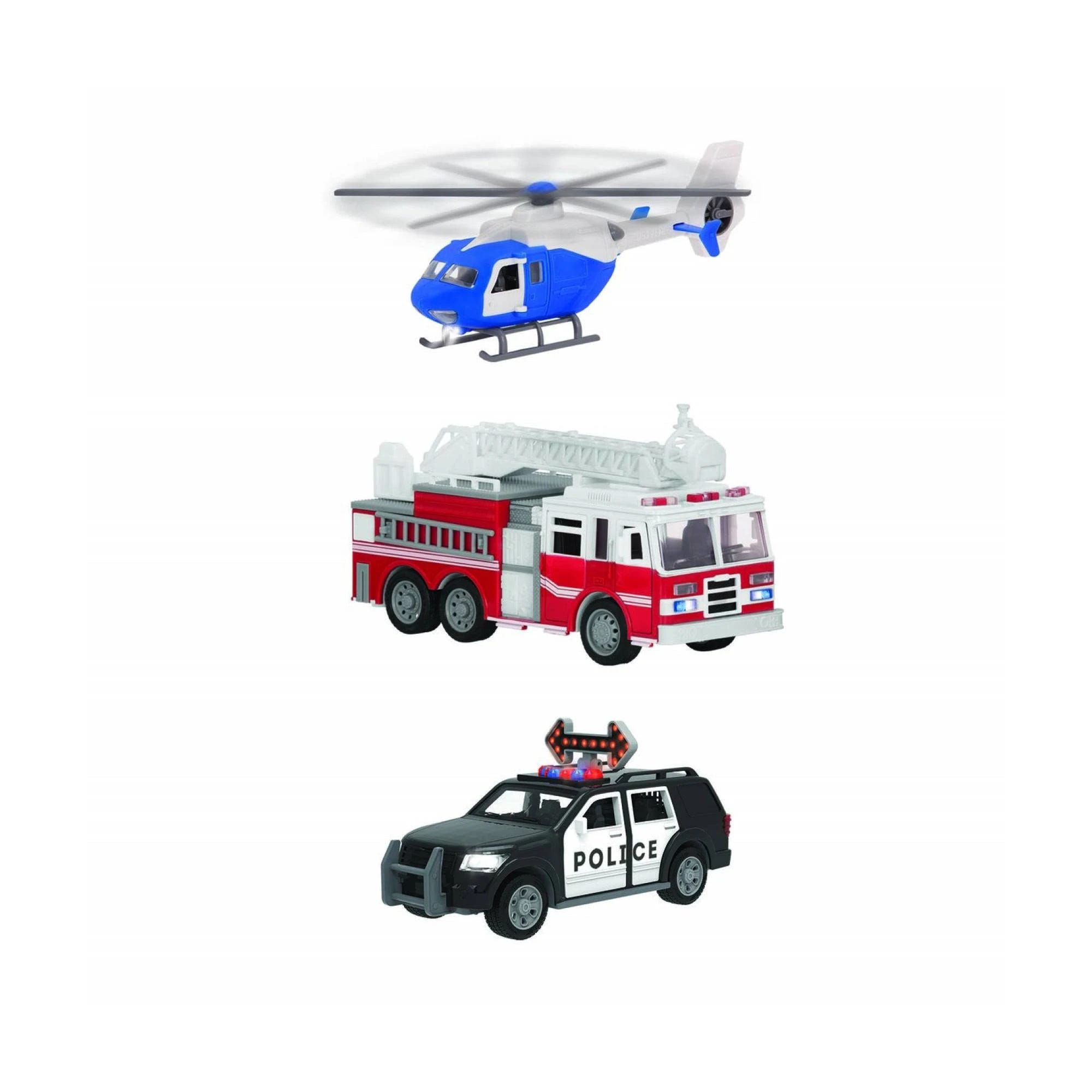Realistic Micro Emergency Response Vehicles Set for Kids 3+ | Image