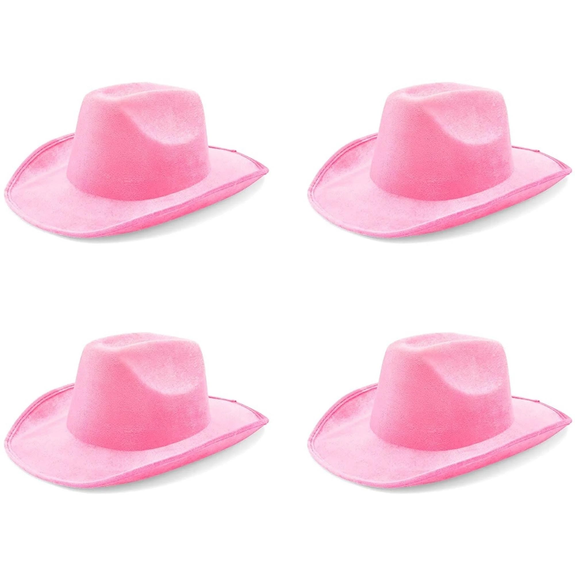 Pink Velvet Cowboy Hats for Western-Inspired Events | Image