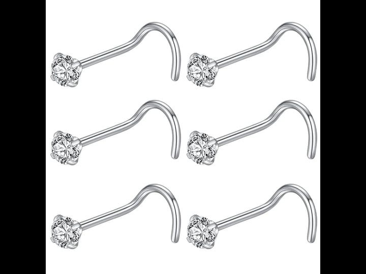 blessmylove-6pcs-20g-3-0mm-clear-cz-316l-surgical-steel-silver-screw-nose-rings-studs-nose-nostrial--1