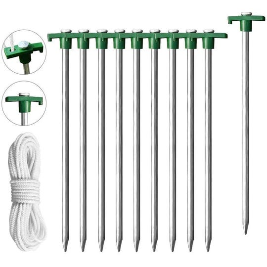 eurmax-usa-galvanized-non-rust-camping-family-tent-pop-up-tent-stakes-ice-tools-heavy-duty-10pc-pack-1