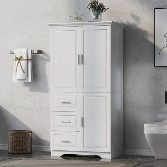 32-6-in-w-x-19-6-in-d-x-62-2-in-h-bathroom-storage-wall-cabinet-in-white-with-3-drawers-1