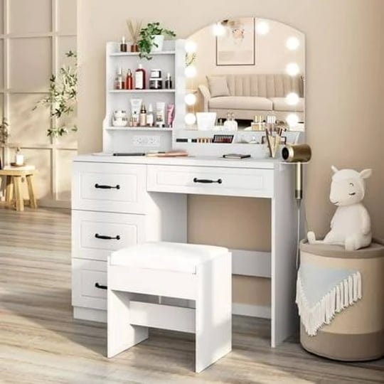 veanerwood-vanity-desk-set-with-lights-and-power-strip4-drawers-white-vanity-set-makeup-table-3-ligh-1