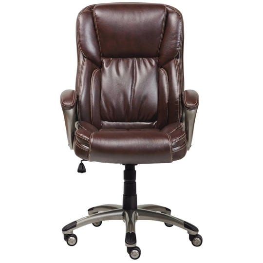 serta-executive-leather-office-chair-brown-1