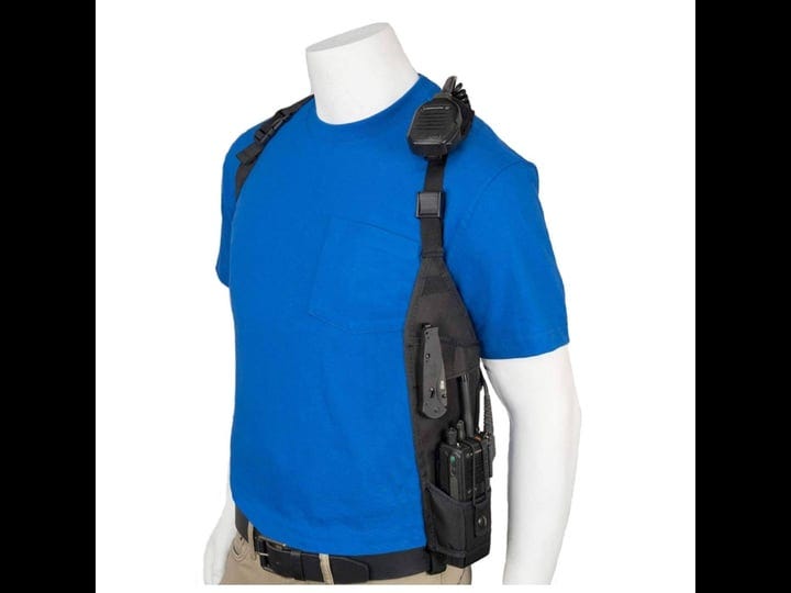 ush-300l-universal-left-side-radio-shoulder-holster-chest-harness-with-an-adjustable-radio-pouch-fit-1