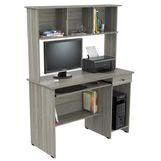 inval-traditional-laminate-computer-desk-and-hutch-with-storage-in-gra-1