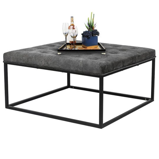 adeco-34-inch-square-ottoman-coffee-table-with-luxurious-button-tufted-seat-cushion-and-strong-metal-1