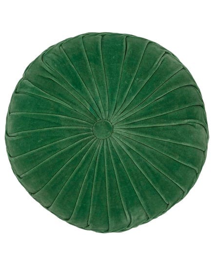 mod-lifestyles-16-in-foliage-green-round-velvet-pillow-1
