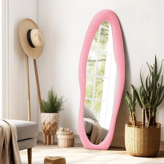 irregular-full-length-mirror-decorative-hanging-or-leaning-mirror-63x24-pink-1