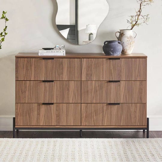 mid-century-modern-mocha-6-drawer-56-in-w-dresser-with-reeded-front-1