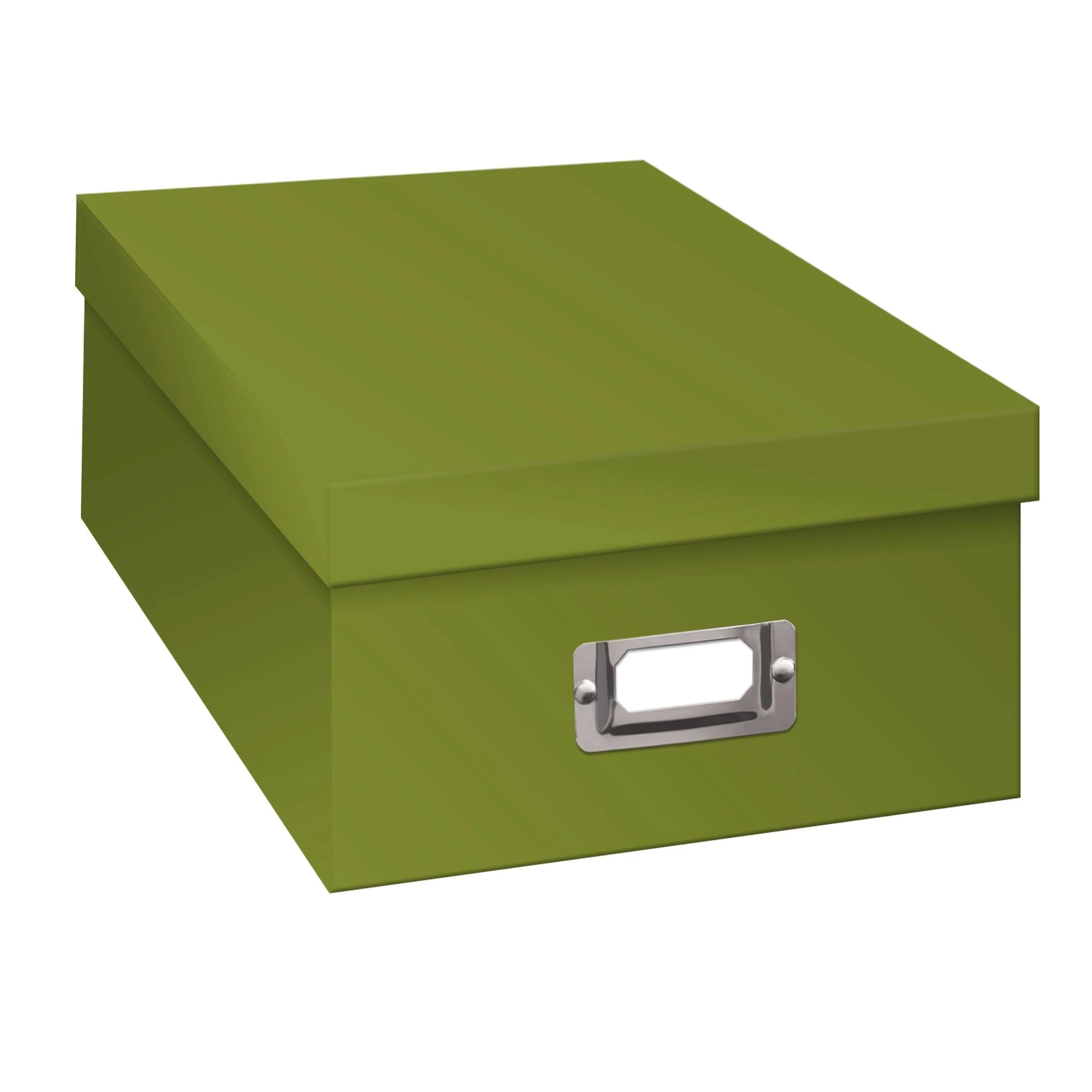 Sage Green Pioneer Photo Storage Box for Memorabilia and Photos | Image