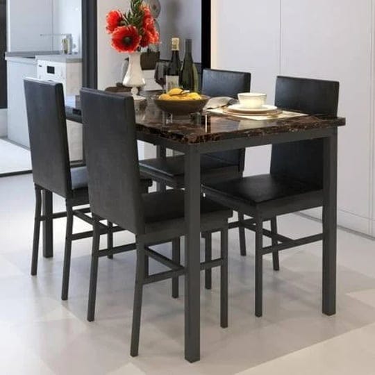 rectangle-dining-table-set-5-piece-dining-set-dine-table-and-4-faux-leather-chairs-compact-kitchen-t-1