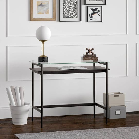 eaton-36-blackened-bronze-desk-with-black-shelf-1