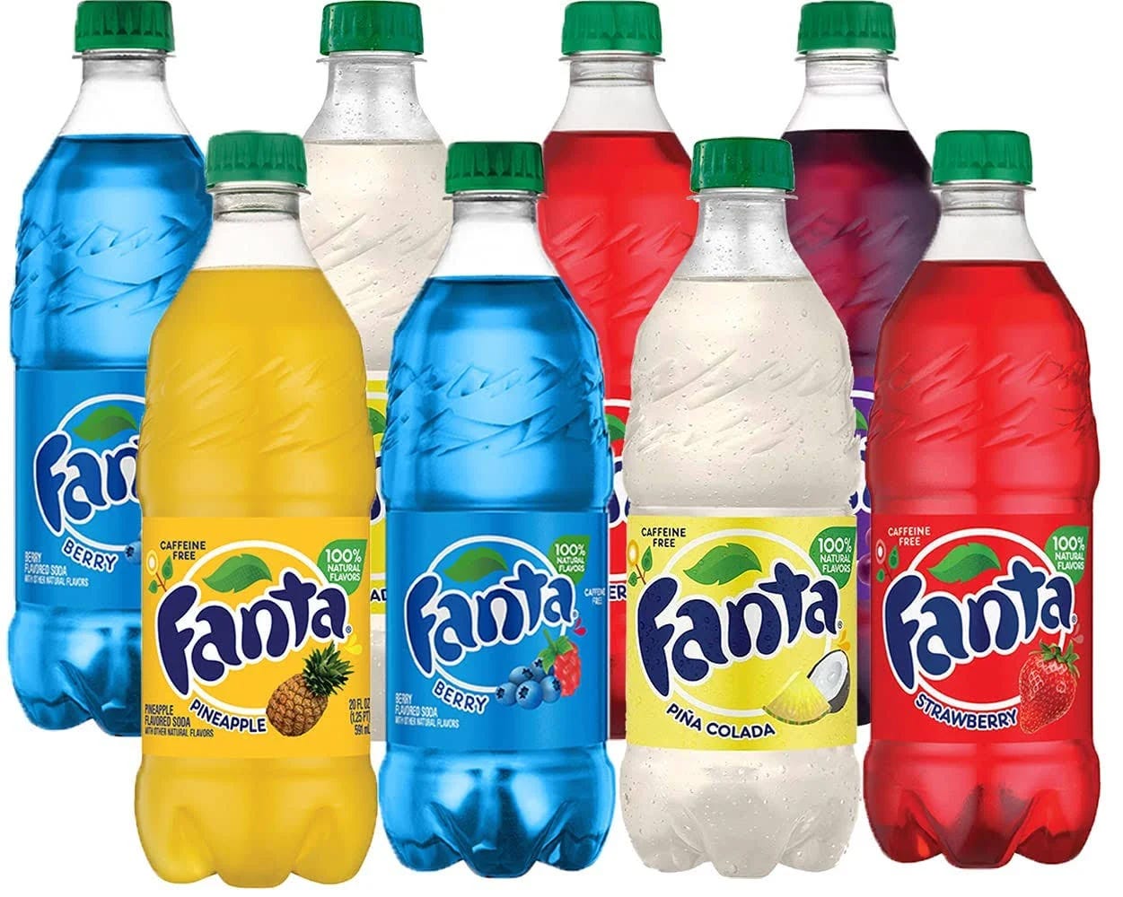 Fanta Variety Pack: Berry, Grape, Pineapple, Strawberry, and Pina Colada Sodas | Image