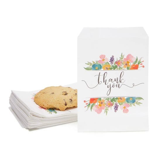 juvale-100-pack-floral-thank-you-paper-party-favor-treat-bags-for-cookies-candy-buffet-5-x-7-5-inche-1