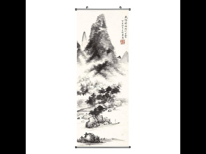 chinese-landscape-poster-wall-scroll-poster-art-print-poster-with-2-aluminum-tubes-frame-for-bedroom-1