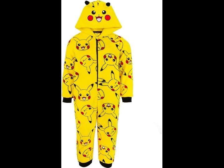 pokemon-boys-girls-pikachu-all-in-one-nightwear-boys-size-11-12-years-yellow-1