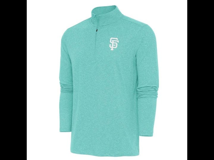 mens-antigua-mint-san-francisco-giants-hunk-quarter-zip-pullover-hoodie-size-large-1