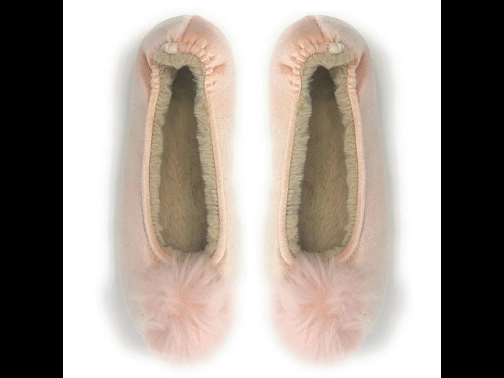 pom-pom-pink-house-fuzzy-slippers-for-women-size-small-1