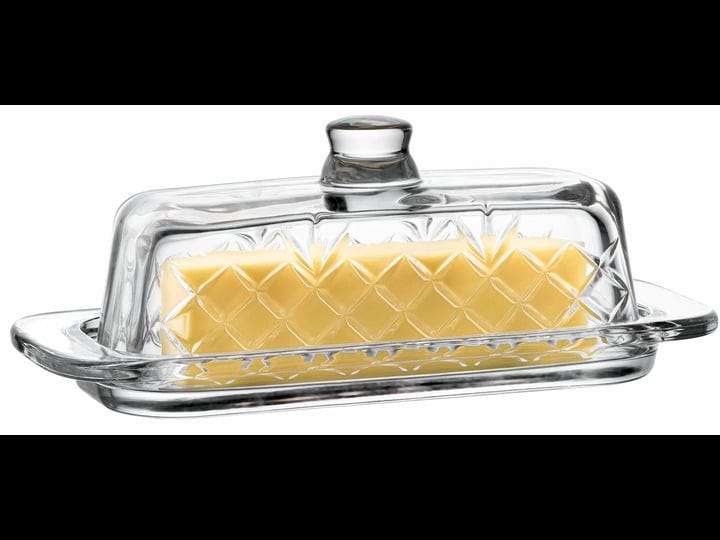 royalty-art-glass-butter-dish-with-lid-single-stick-container-with-handle-cover-rustic-farmhouse-or--1