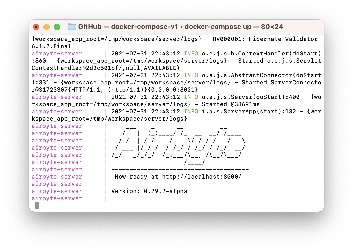 Installing Airbyte via the command line