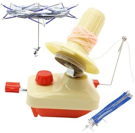 lamxd-needlecraft-yarn-ball-winder-hand-operatedredportable-packageeasy-to-set-up-and-usesturdy-with-1