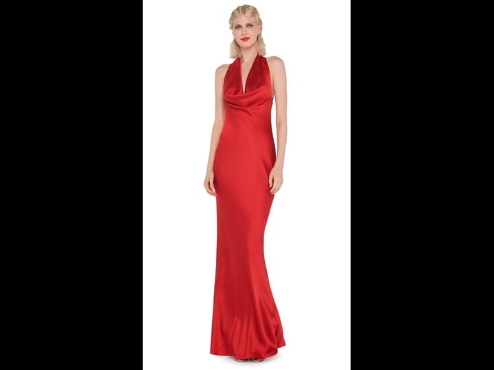 norma-kamali-womens-cowl-neck-satin-gown-tiger-red-size-medium-1
