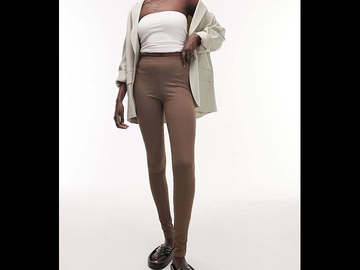 topshop-tall-skinny-rib-leggings-in-chocolate-brown-1