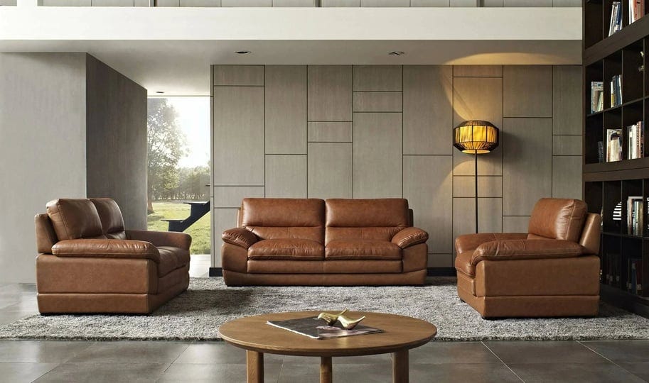 divani-casa-kendrick-traditional-modern-cognac-leather-sofa-set-1