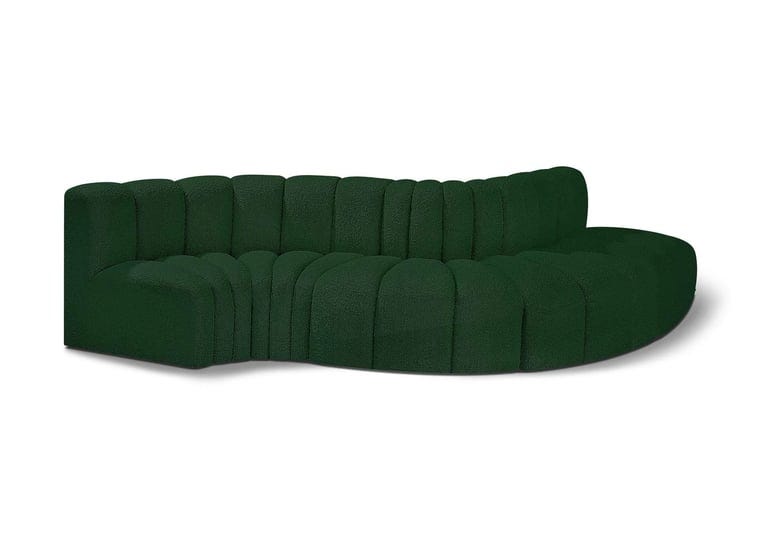meridian-furniture-arc-green-boucle-fabric-modular-sofa-1