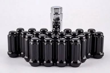 Black Spline 14mm x 1.5 Locking Lug Nuts Set | Image