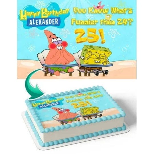 spongebob-funnier-than-24-25-hb-edible-cake-image-topper-birthday-photo-icing-fondant-decoration-pri-1