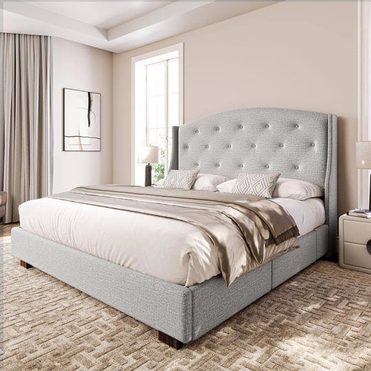 belleze-upholstered-king-size-platform-bed-frame-with-4-storage-drawers-headboard-with-button-tufted-1