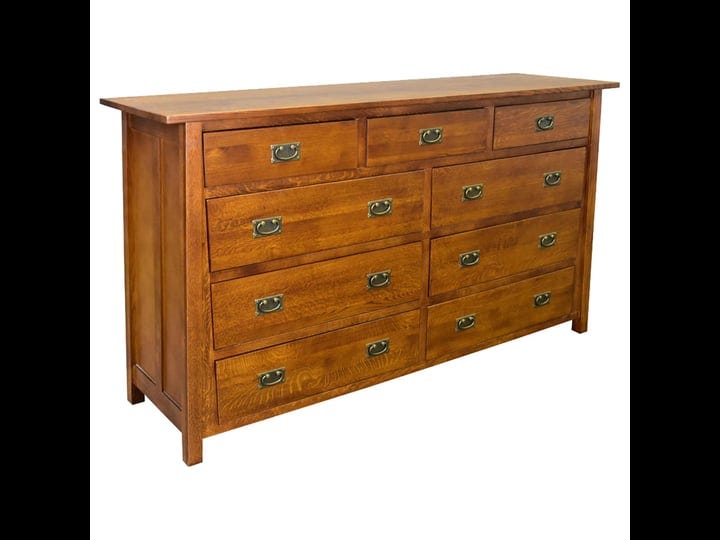 crafters-and-weavers-craftsman-9-drawer-solid-wood-dresser-in-cherry-1