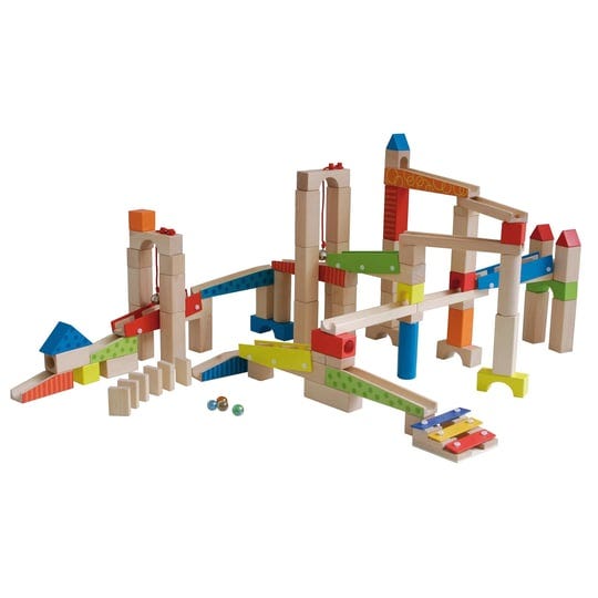 roba-wooden-marble-run-set-100-pieces-20-glass-marbles-80-building-blocks-ages-4