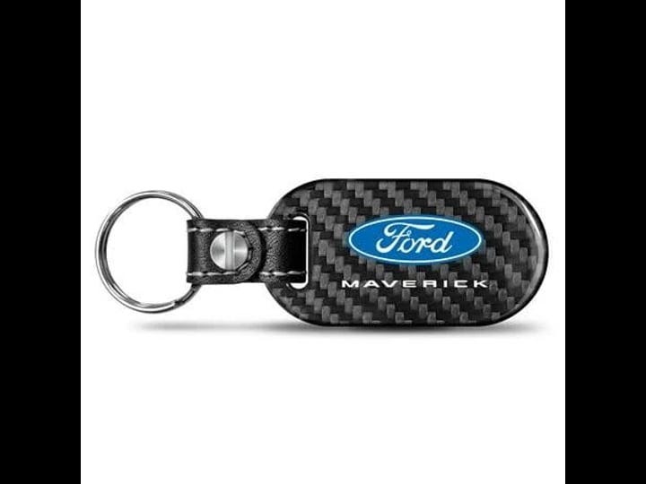 ipick-image-ford-maverick-real-carbon-fiber-dog-tag-style-key-chain-1