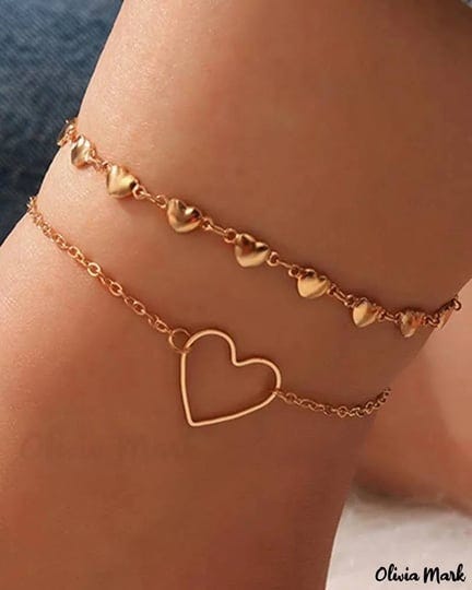 olivia-mark-heart-stackable-beach-chain-anklet-set-2-pieces-gold-one-size-1