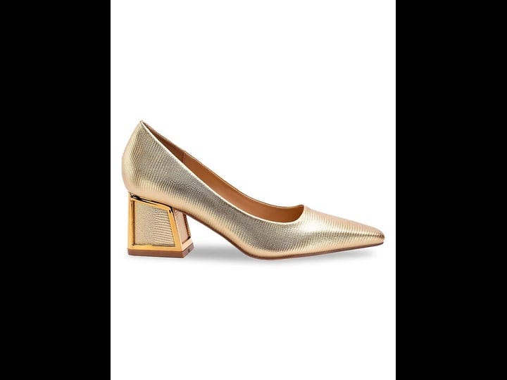 lady-couture-womens-blink-block-heel-pumps-gold-size-12