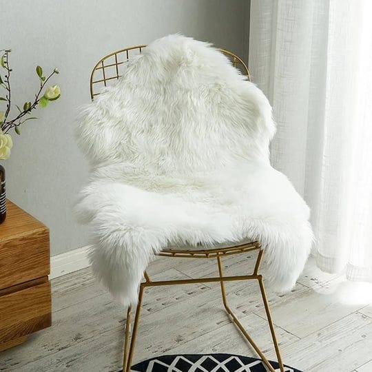 carvapet-luxury-soft-faux-sheepskin-chair-cover-seat-cushion-pad-plush-fur-area-rugs-for-bedroom-2ft-1