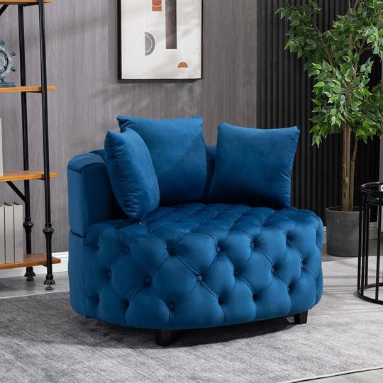 velvet-upholstered-tufted-barrel-sofa-chair-for-living-room-with-toss-pillows-blue-1