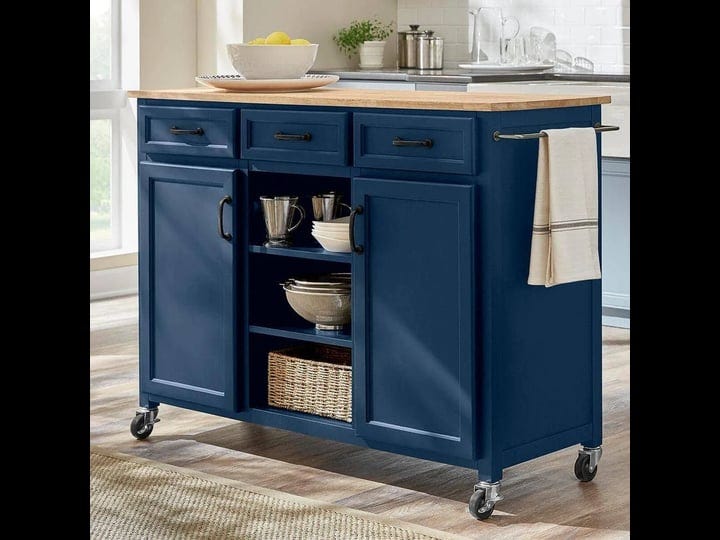 home-decorators-collection-midnight-blue-kitchen-cart-with-butcher-block-top-1