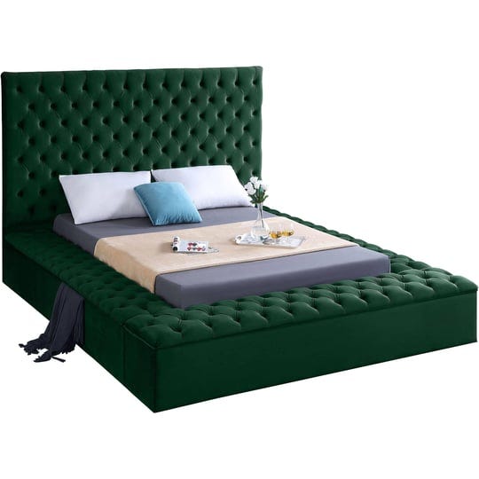 meridian-bliss-green-velvet-full-bed-1