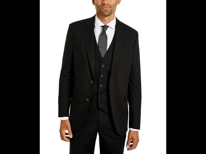 kenneth-cole-reaction-mens-techni-cole-suit-separate-slim-fit-suit-jacket-black-size-40s-1